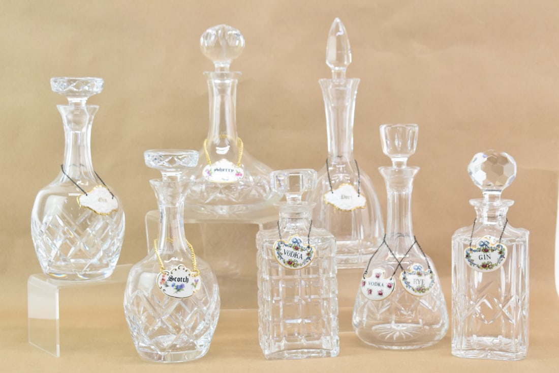 Group of Assorted Crystal Decanters (1 of 4)