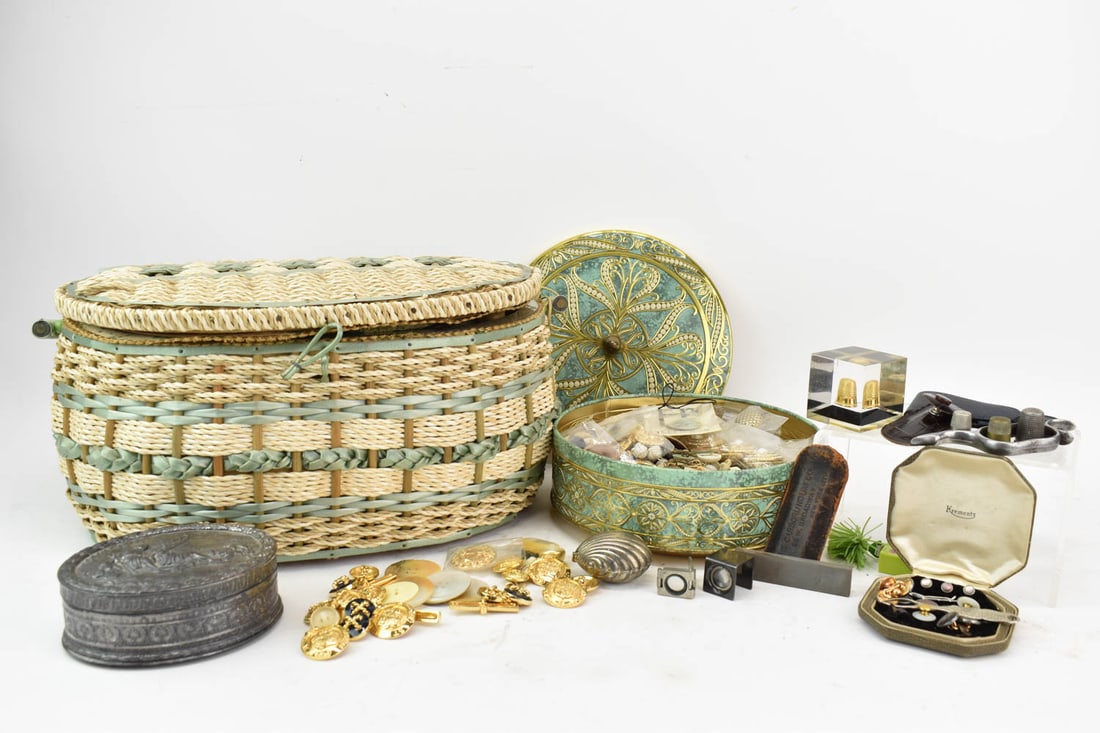 Sewing Basket and Button Collection (1 of 15)
