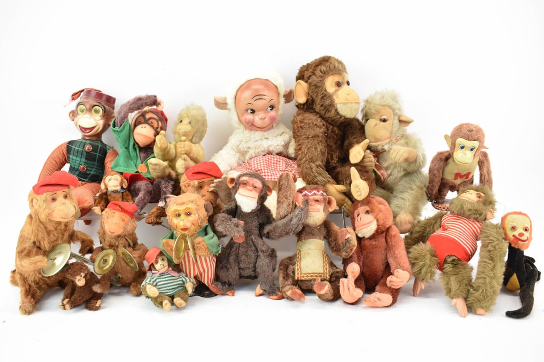 Large Group of Assorted Toy Monkey's (1 of 8)