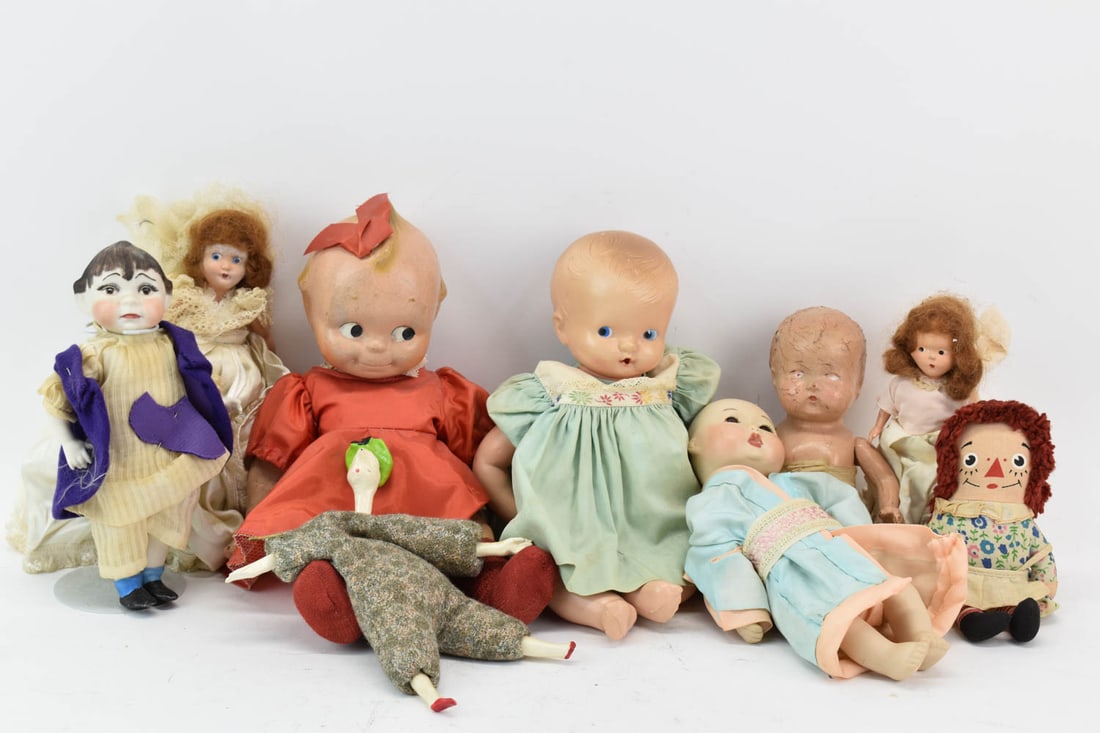 Assorted Group of Miniature Vintage Dolls (1 of 14)