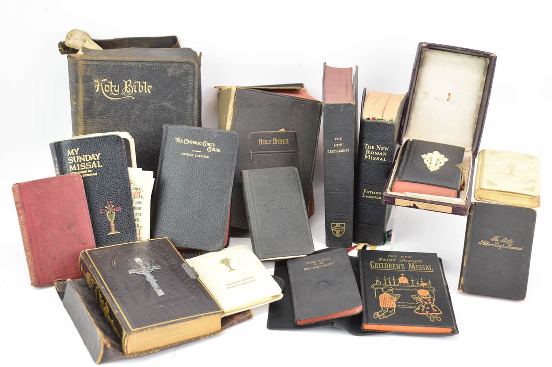Collection of Antique Bibles and Religious Books (1 of 17)