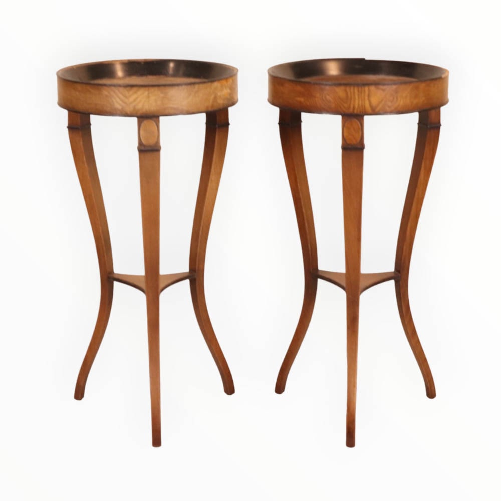 Pair of Biedermeier Style Part-Ebonized Gueridon (1 of 11)