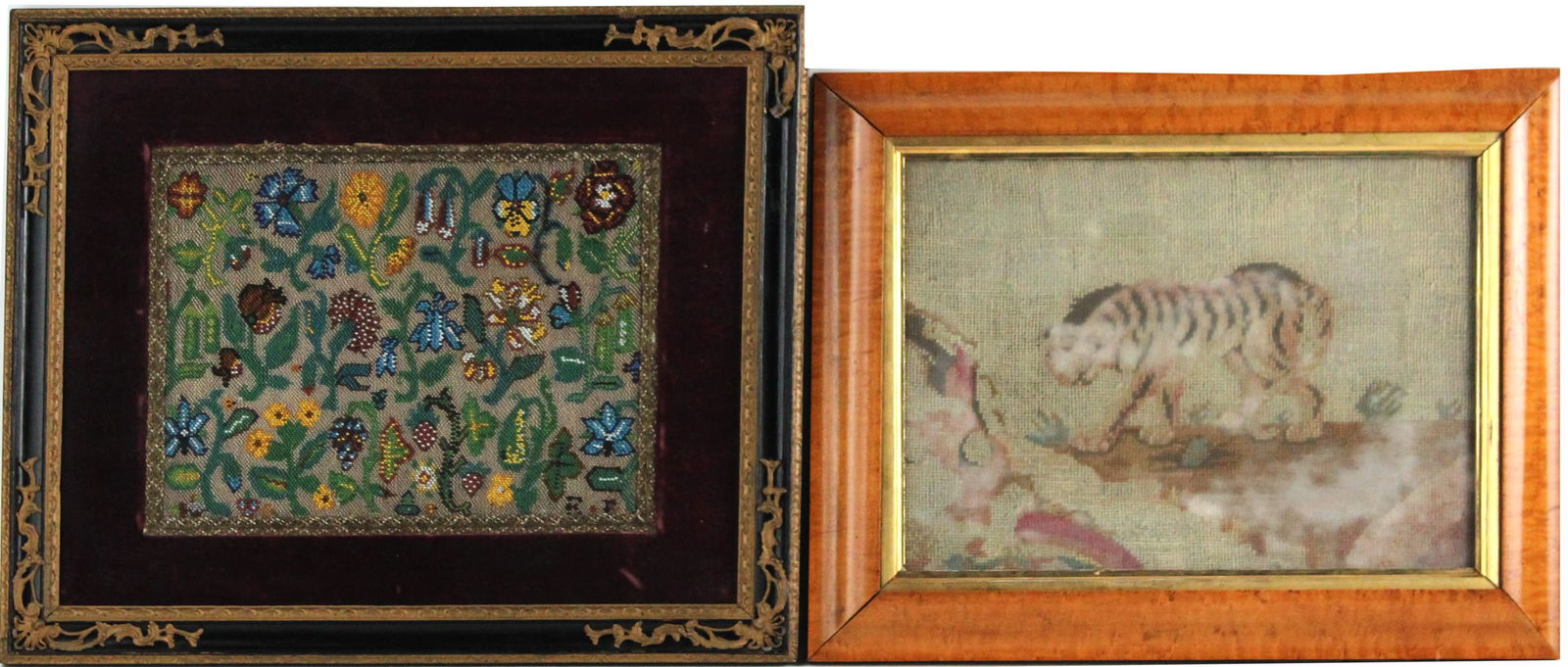 Victorian Needlework of a Tiger (1 of 10)