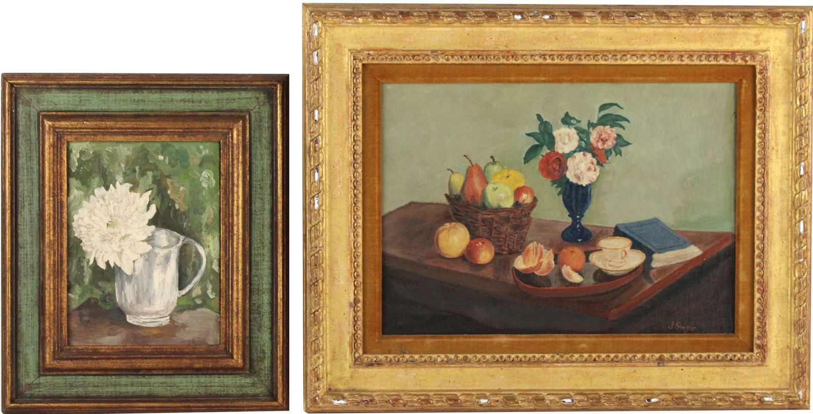 J. Singer, Oil on Board, Still Life (1 of 16)