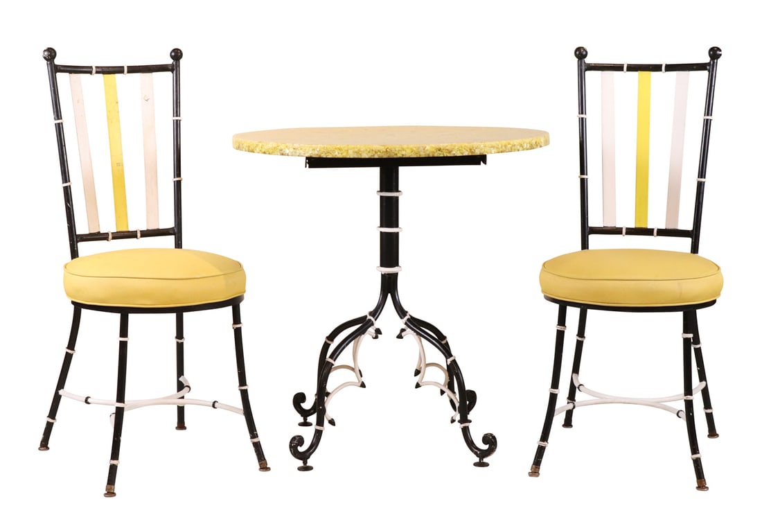 Vintage Painted Metal Bistro Set (1 of 12)