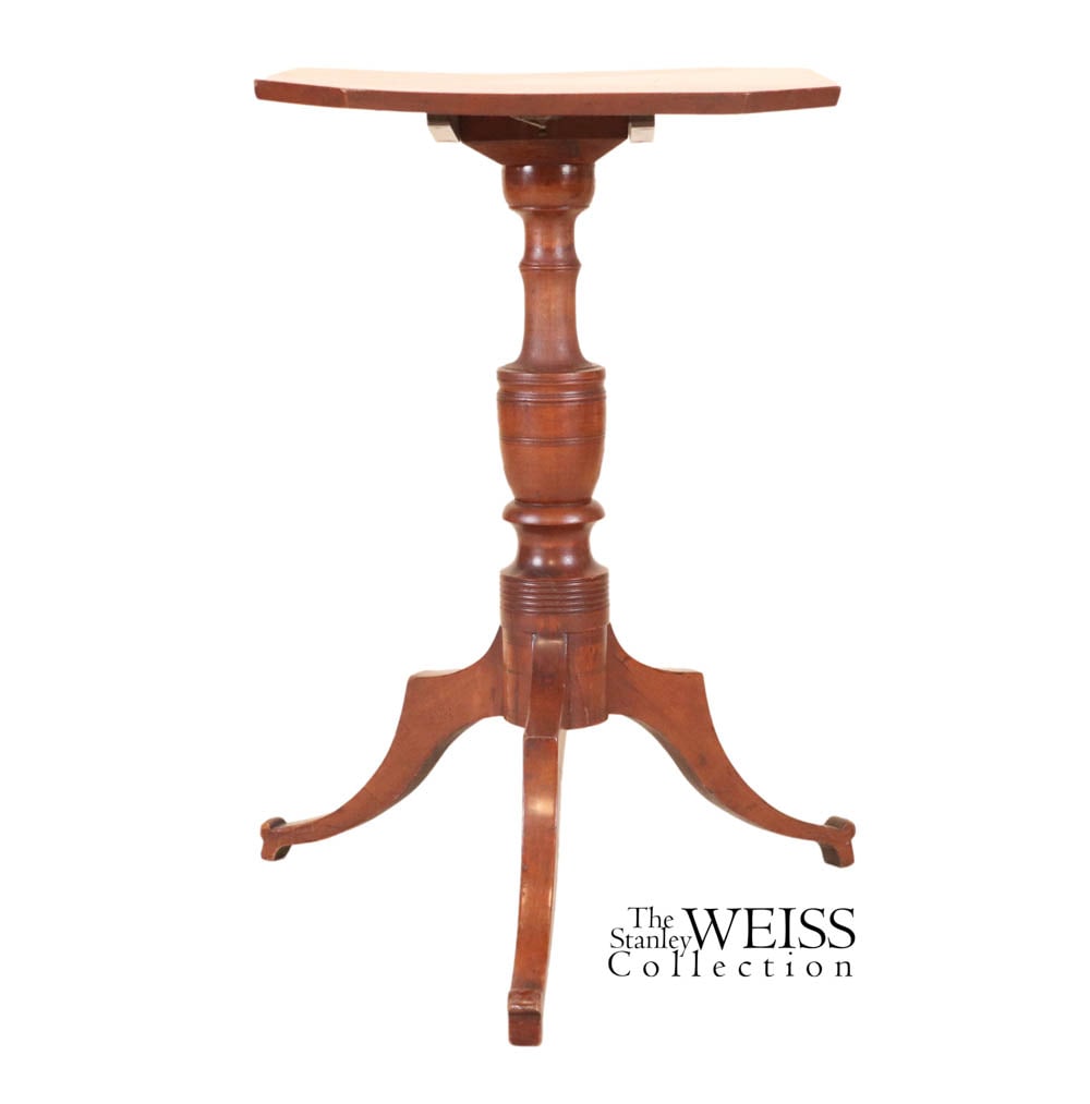 Federal Cherrywood and Birchwood Candlestand (1 of 11)