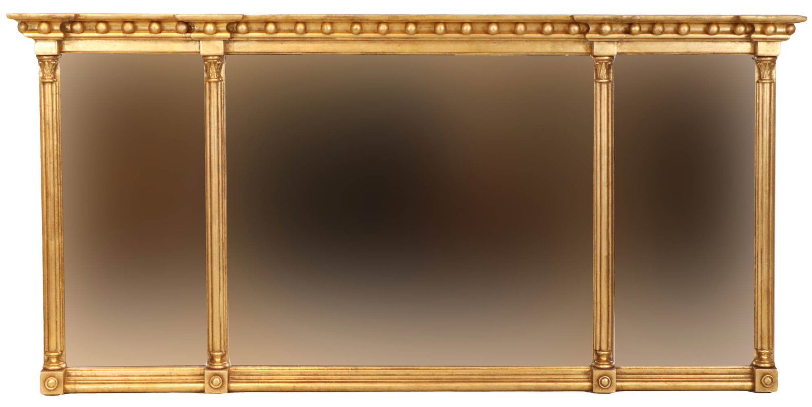 Neoclassical Style Giltwood Overmantel Mirror (1 of 9)