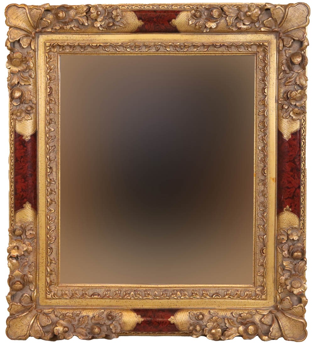 Rococo Style Giltwood and Painted Mirror (1 of 8)