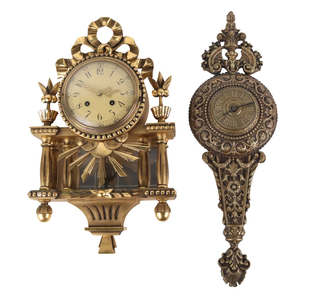 Swedish Giltwood Wall Clock (1 of 15)