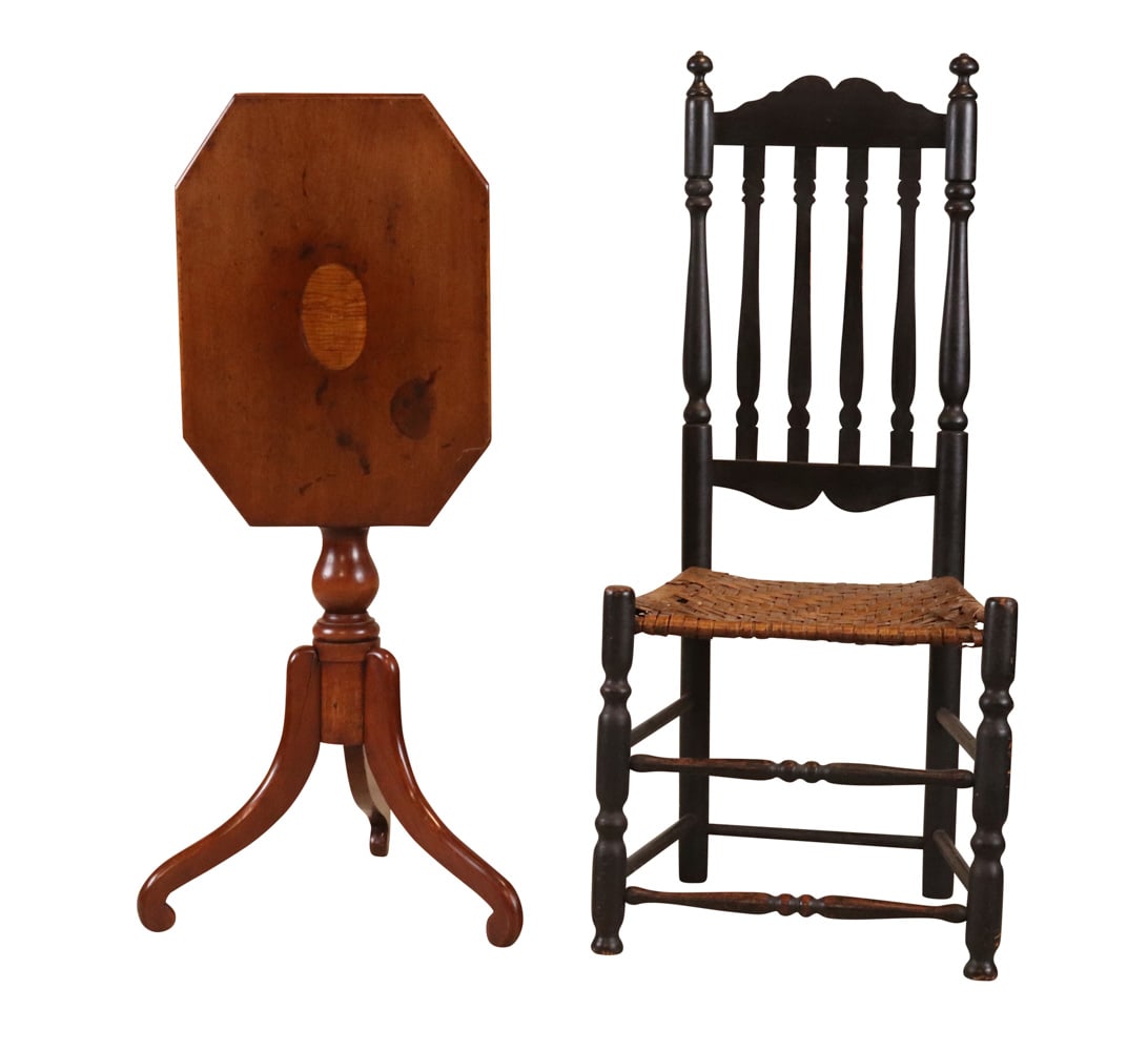 Black Painted Bannister-Back Side Chair (1 of 9)
