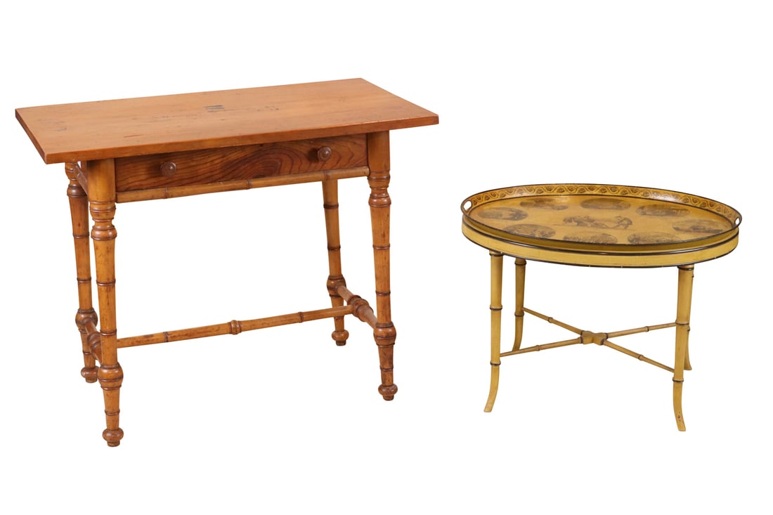 Victorian Pine One Drawer Work Table (1 of 11)