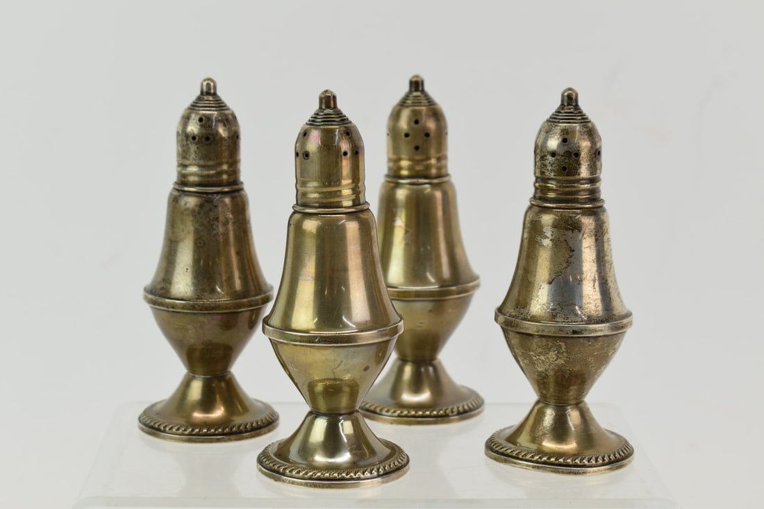 Two Sets Mayflower Sterling Silver Salt & Peppers (1 of 7)
