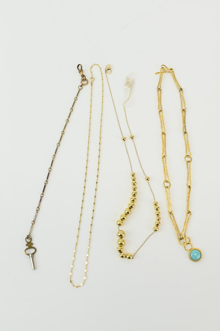 14K Gold Chain and Other Gold-Tone Jewelry (1 of 14)