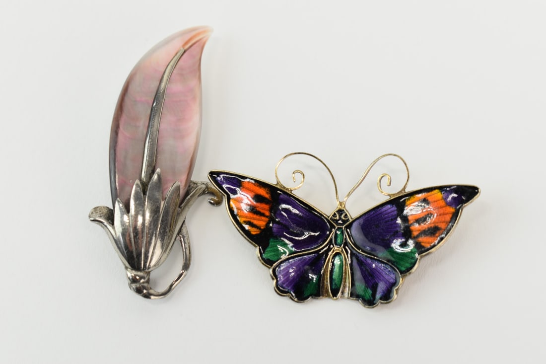 Two Sterling Silver Brooches (1 of 6)