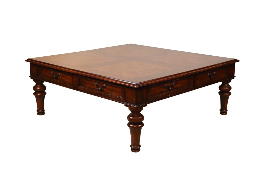 Maitland-Smith Mahogany Square Low Table (1 of 5)