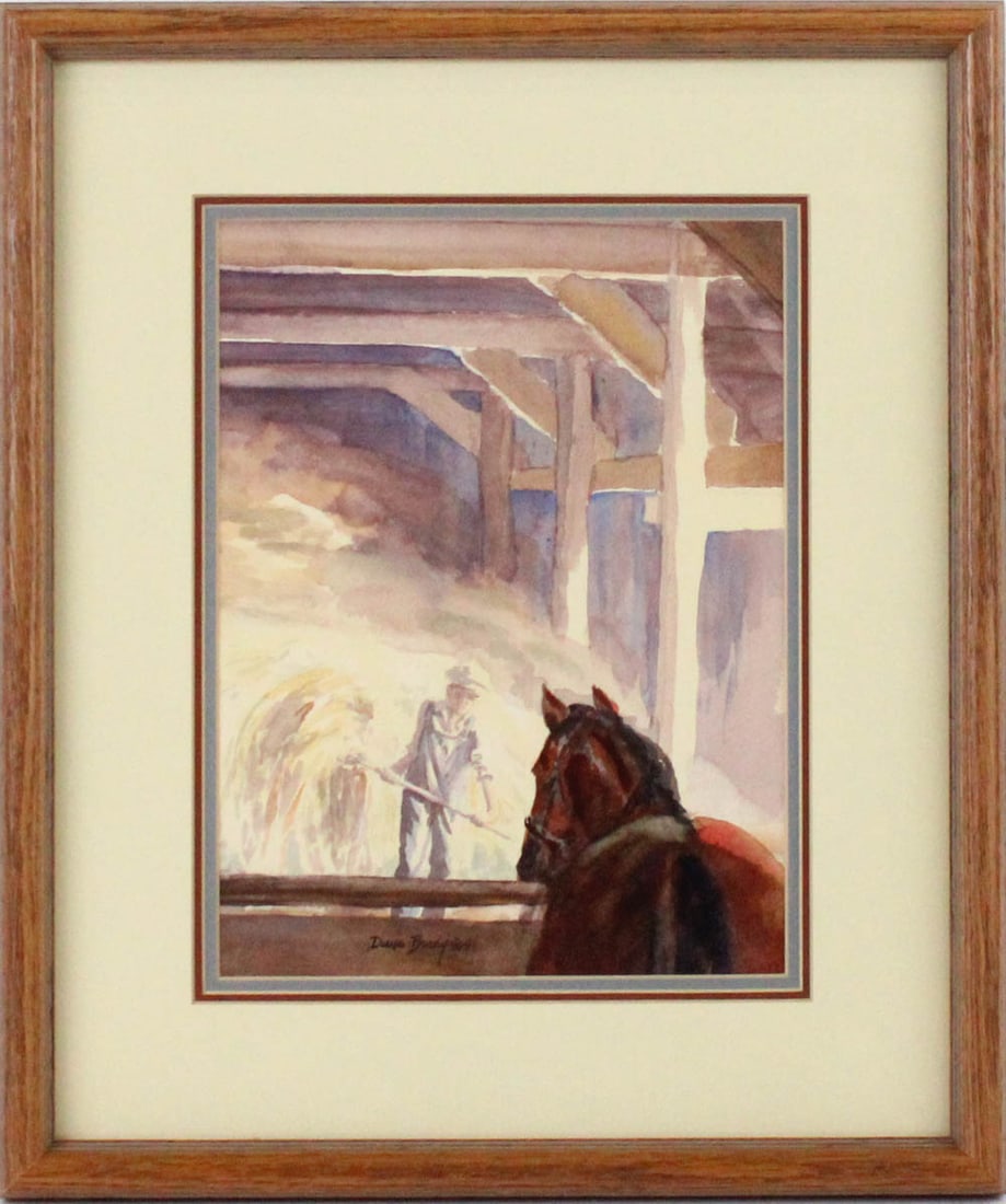 Diana Brady, Watercolor, "Chore Time" (1 of 6)