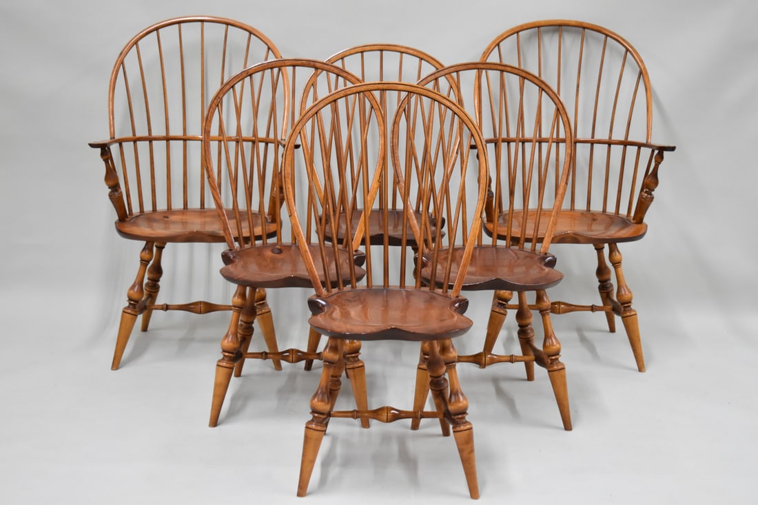 Set of Six D.R. Dimes Windsor Chairs (1 of 11)