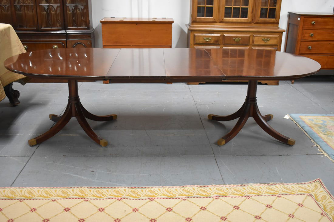 Mahogany Double Pedestal Dining Table (1 of 8)