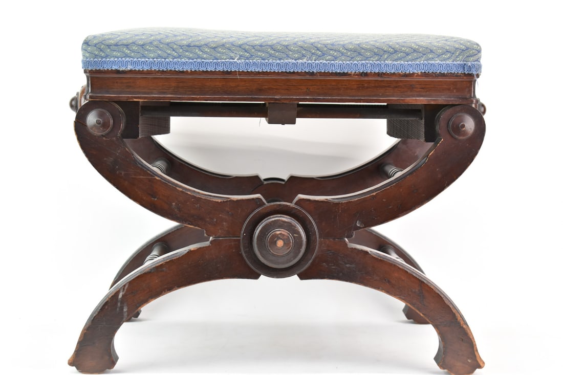 Antique Victorian Adjustable Bench Foot Stool (1 of 17)
