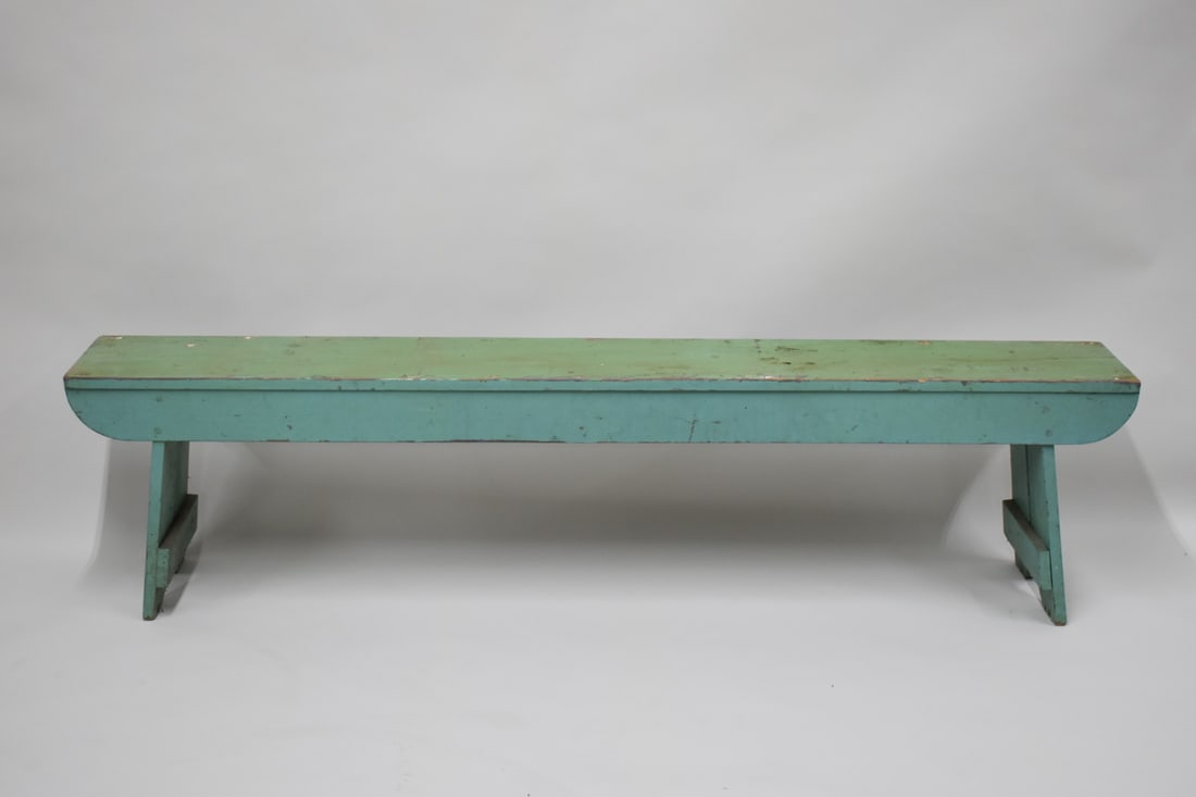 Vintage Green Painted Bucket Bench (1 of 6)