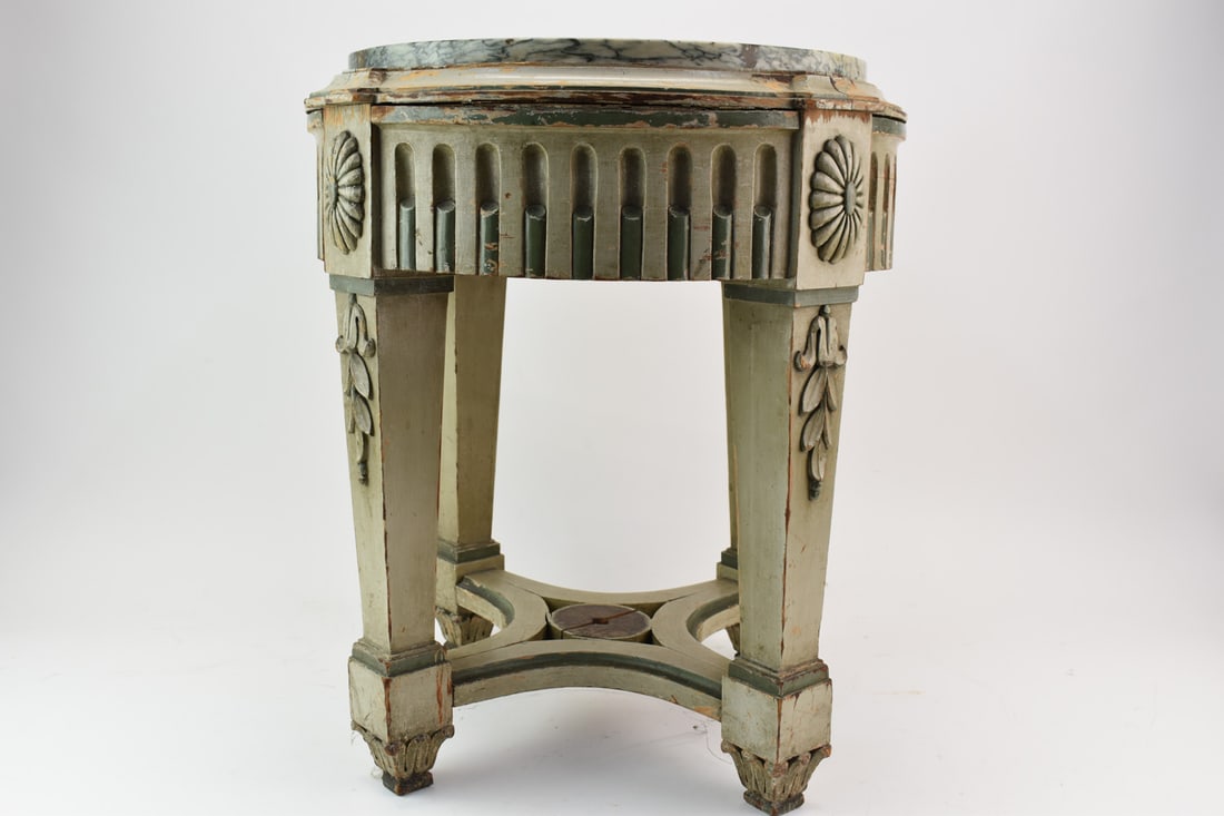 Neoclassical Style Marble Top Ocassional Table (1 of 12)