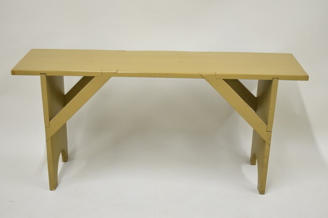 Olive Green Painted Bucket Bench (1 of 7)