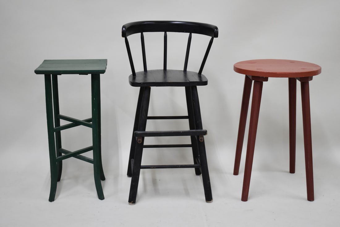 Black Painted Country Child Highchair (1 of 7)