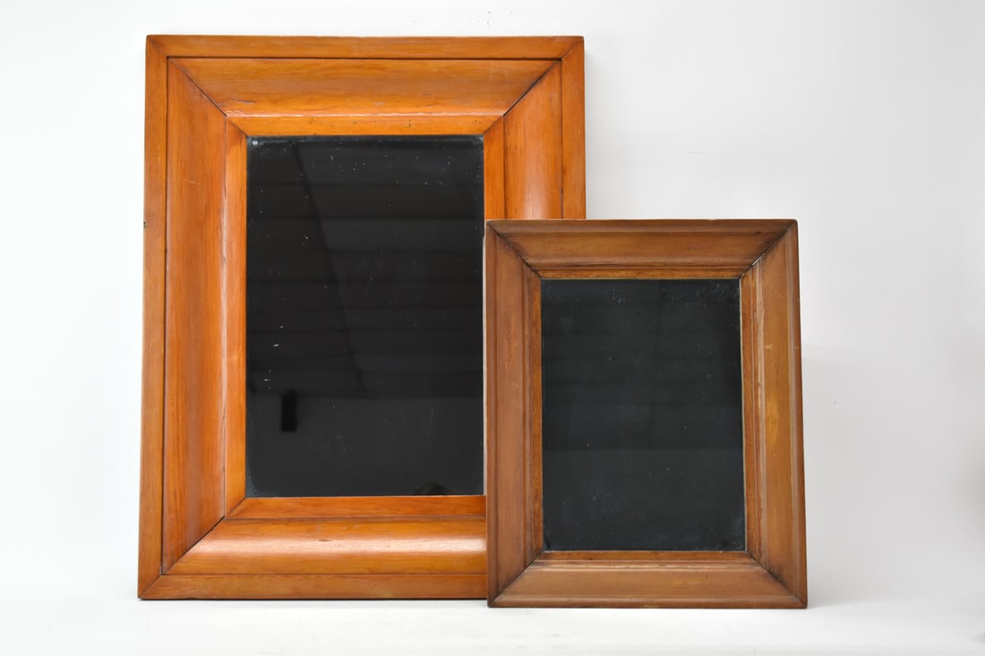 Two Antique Ogee Hanging Wall Mirrors (1 of 4)