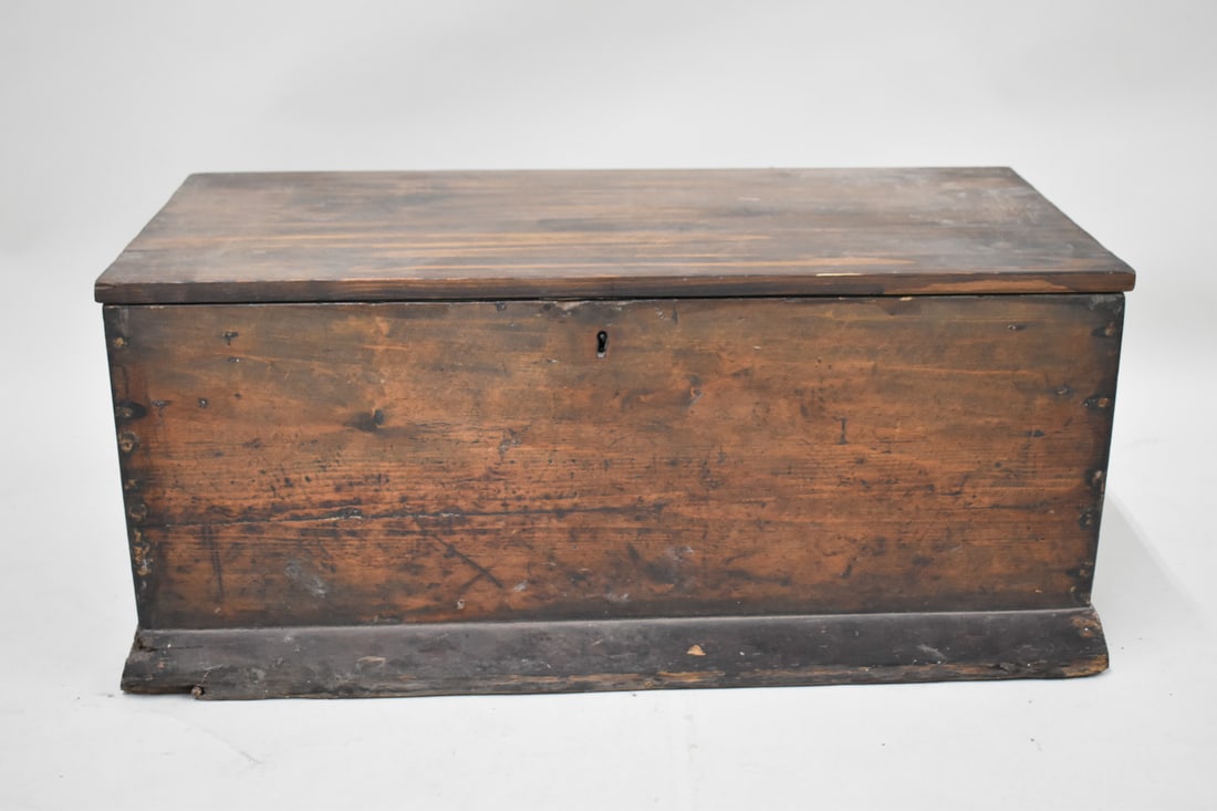 Antique Wooden Blanket Chest (1 of 6)