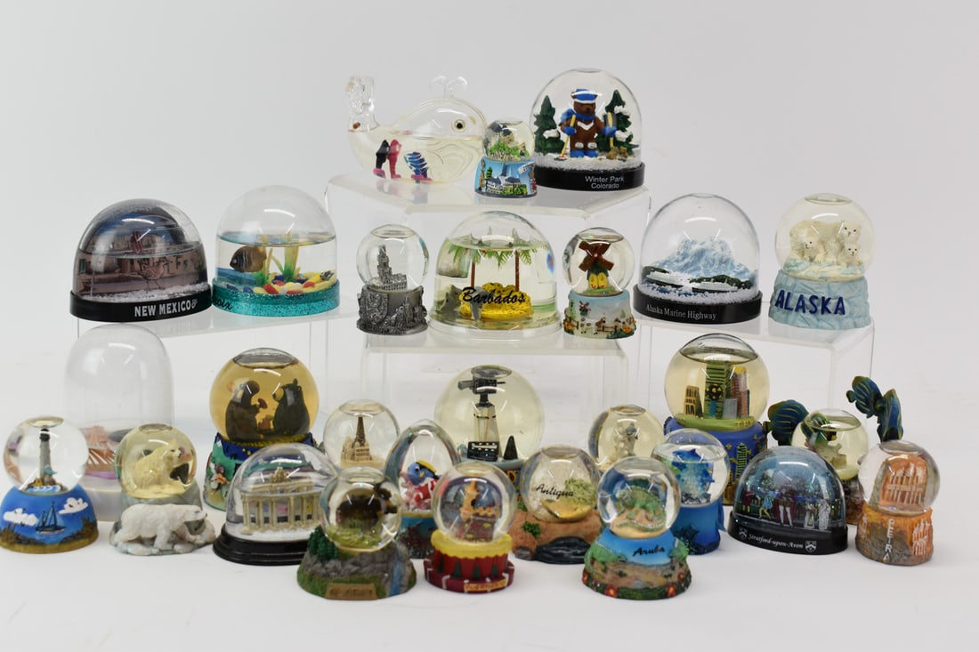 Group of 28 Assorted Souvenir Snow Globes (1 of 8)