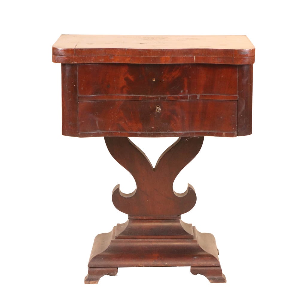 Empire Mahogany Two-Drawer Work Stand (1 of 12)