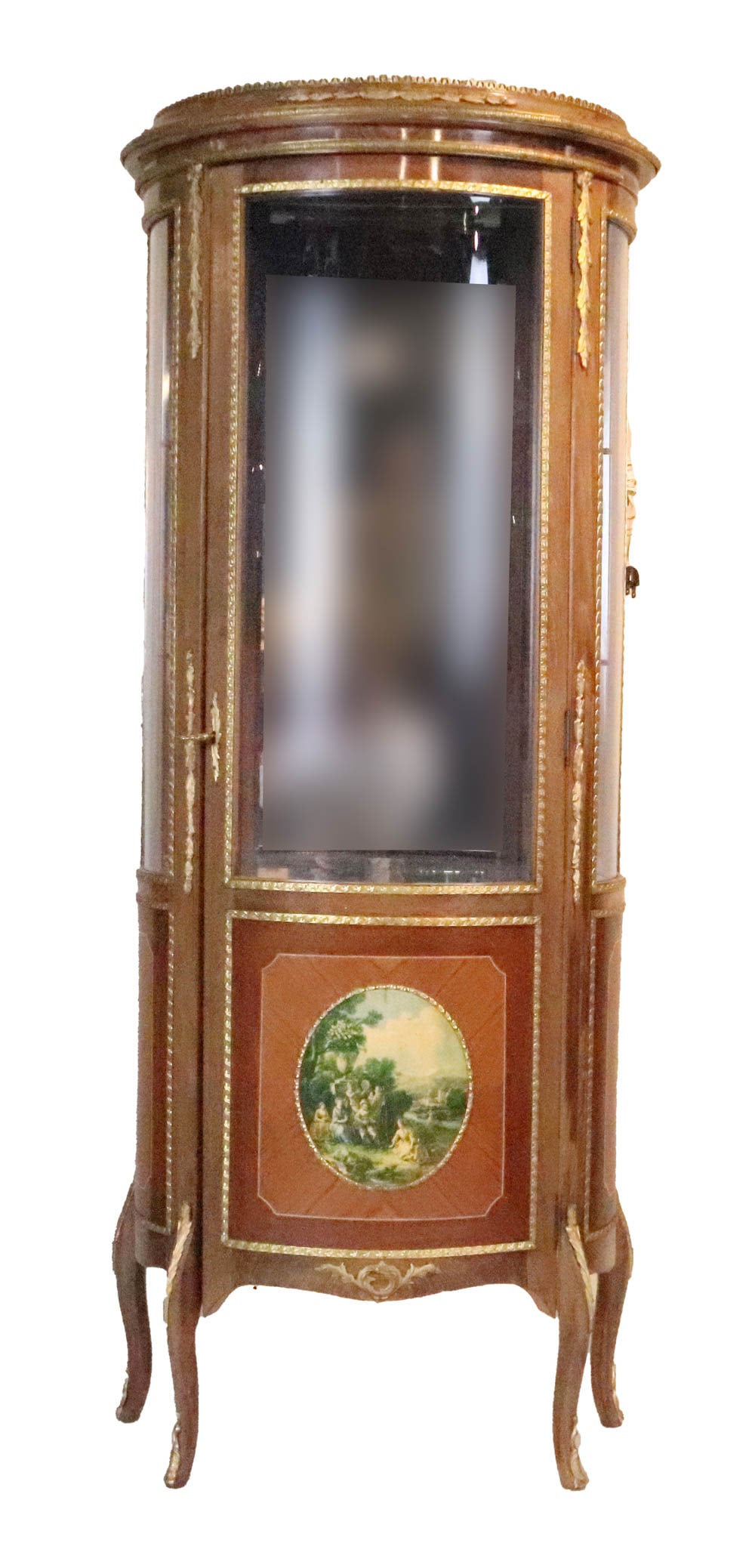 Louis XVI Style Ormolu-Mounted Fruitwood Vitrine (1 of 9)