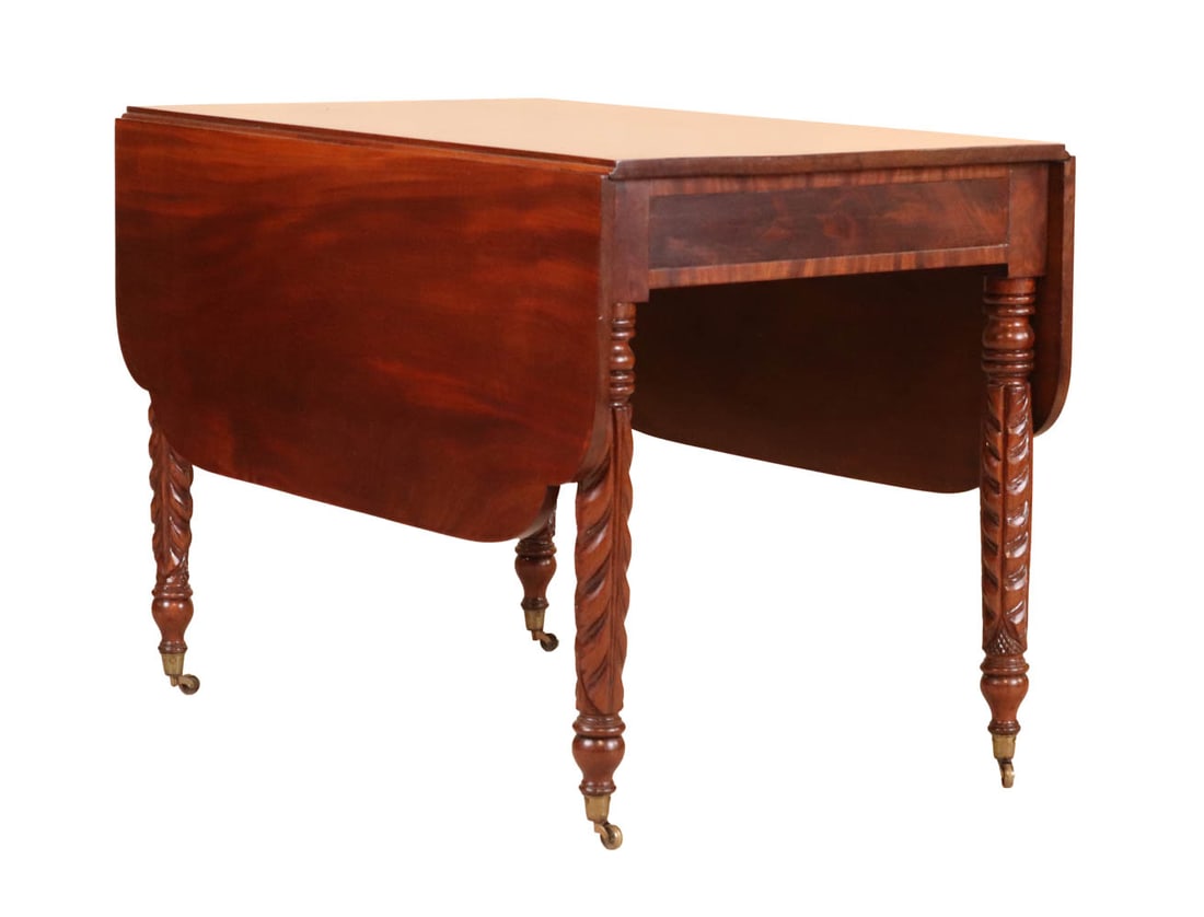 Federal Mahogany Drop-Leaf Dining Table (1 of 10)