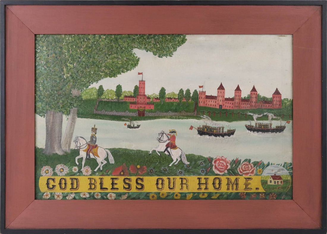 Oil on Canvas, "God Bless our Home" (1 of 17)