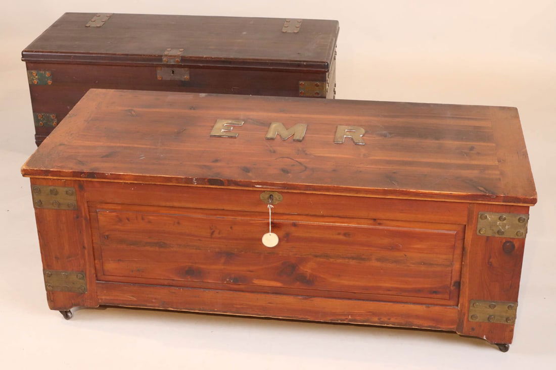 Two Metal Mounted Wood Blanket Chests (1 of 10)