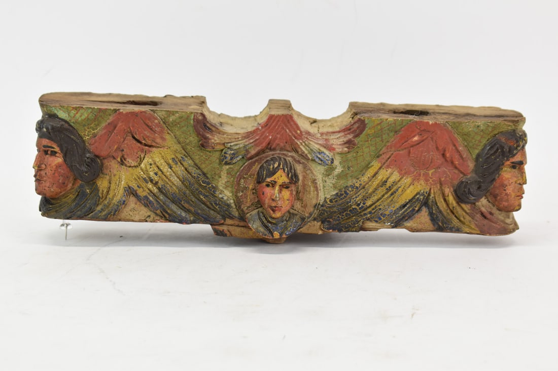 Antique Carved Architectural Wooden Fragment (1 of 13)