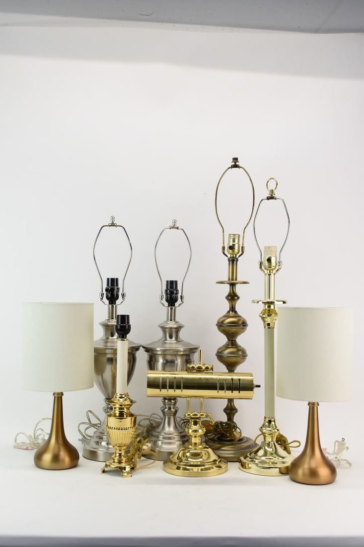 Group of Eight Assorted Table Lamp (1 of 6)