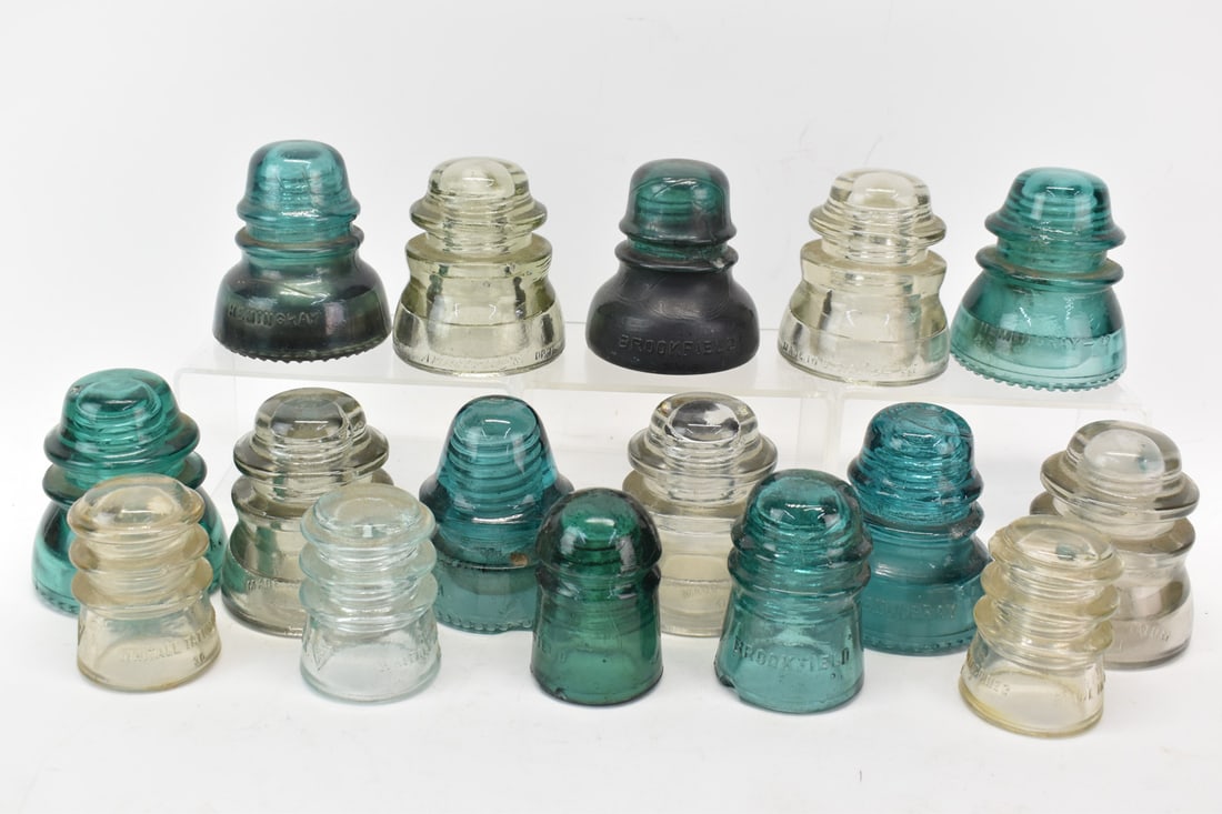 Group of Assorted Glass Insulators (1 of 15)