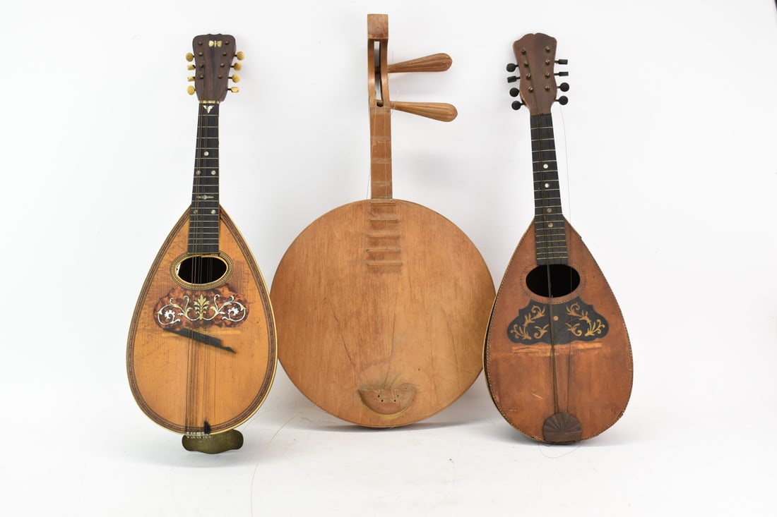 Two Vintage Inlaid Wooden Mandolins (1 of 15)