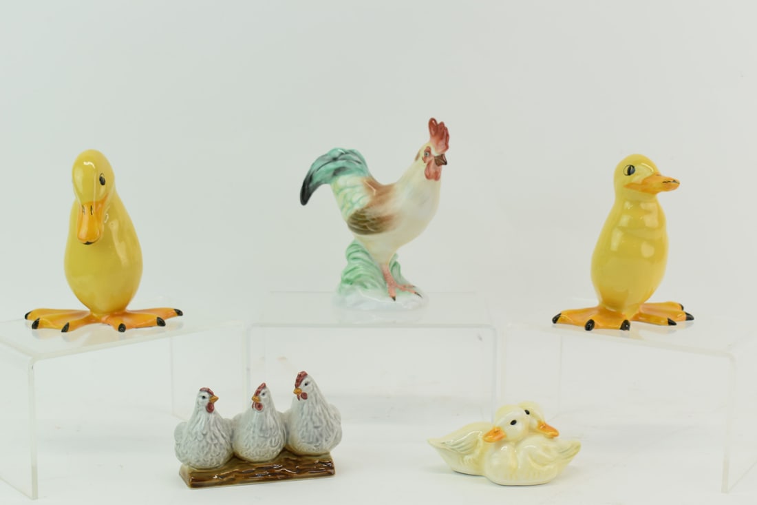 Herend Rooster, Goebel Ducks&Chicks, Faience Duck (1 of 9)
