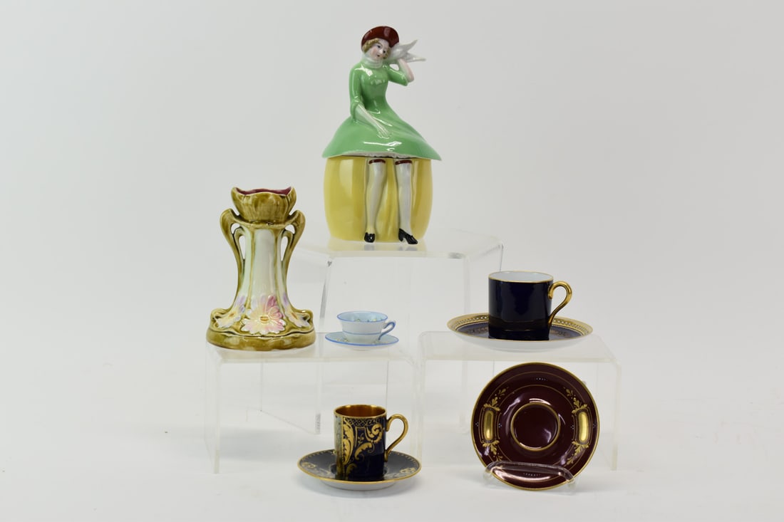 Assorted Porcelain English and German Table Items (1 of 13)