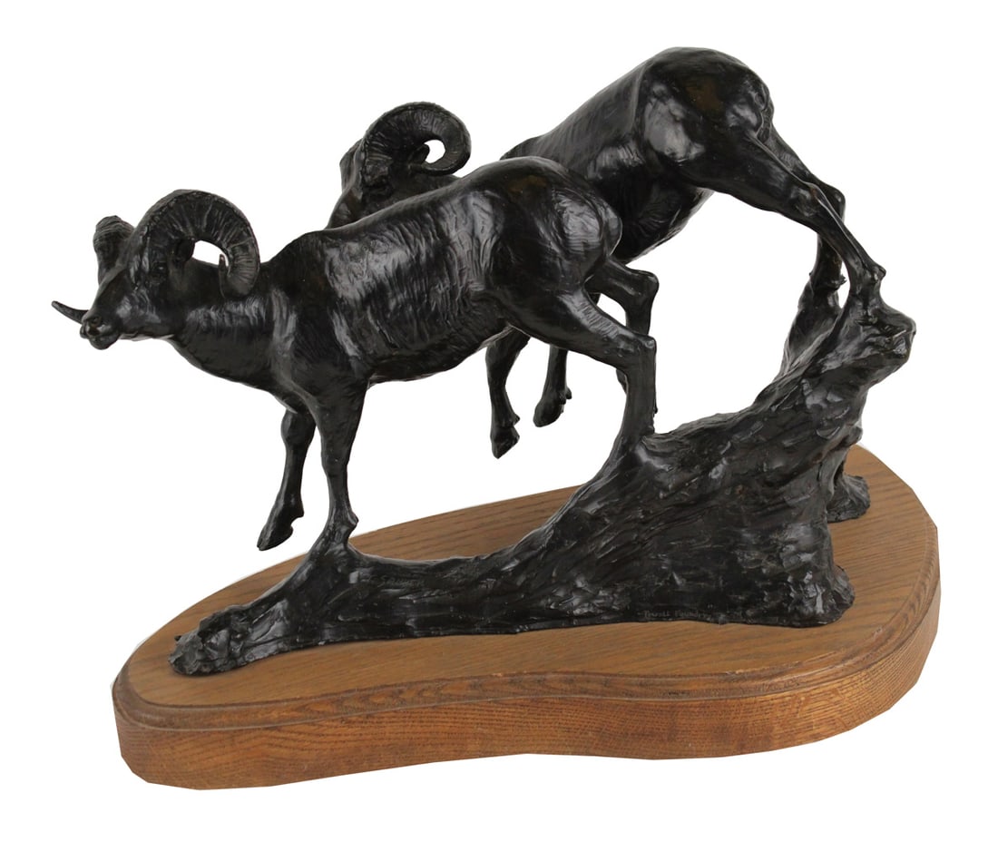 Tom Sander, Bronze, Two Big Horn Sheep (1 of 11)