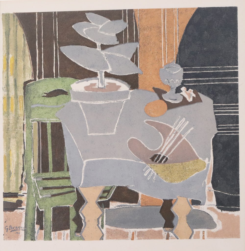 Georges Braque Collotype, "Le Pot de Fleurs" (1 of 7)