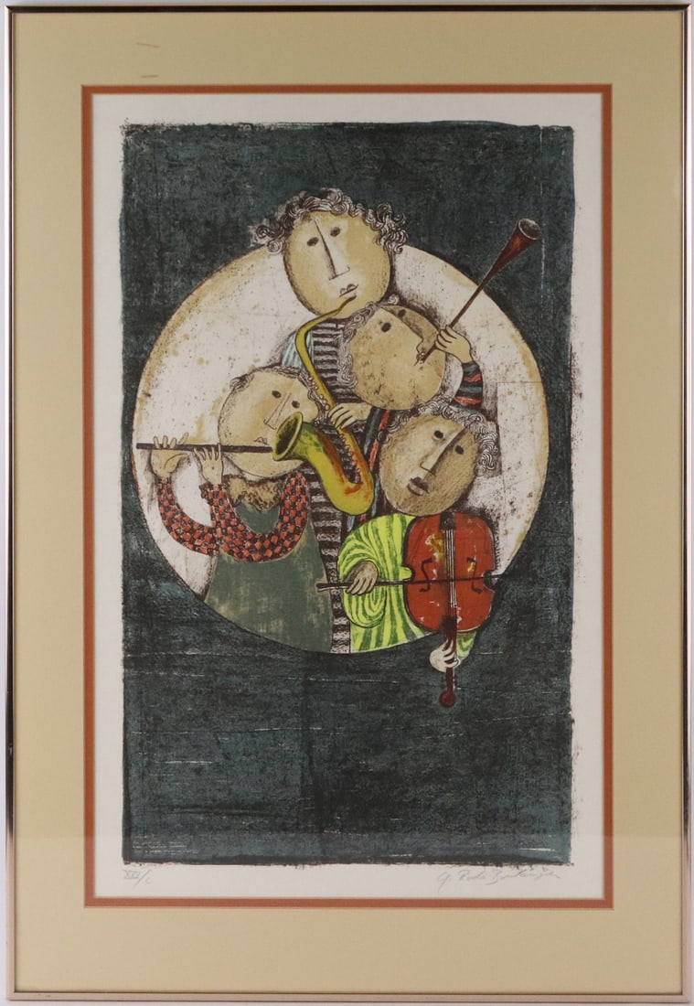 Graciela Rodo Boulanger Lithograph Four Musicians (1 of 9)
