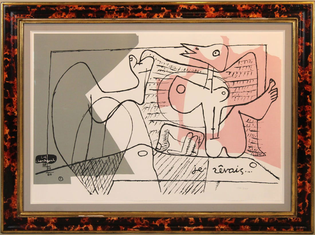 Le Corbusier, Lithograph, "Je Revais" (1 of 13)