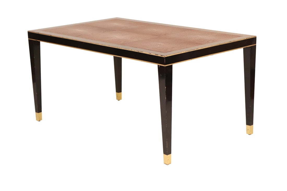 Contemporary Parcel-Gilt Shagreen-Inset Low Table (1 of 6)