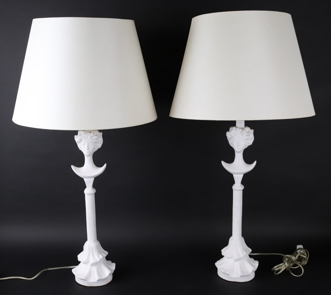 After Alberto Giacometti, Pair of Plaster Lamps (1 of 10)