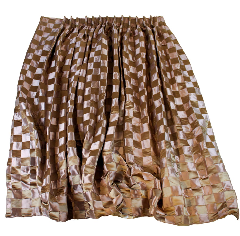 Four Panels of Checkered Lined Curtains (1 of 8)