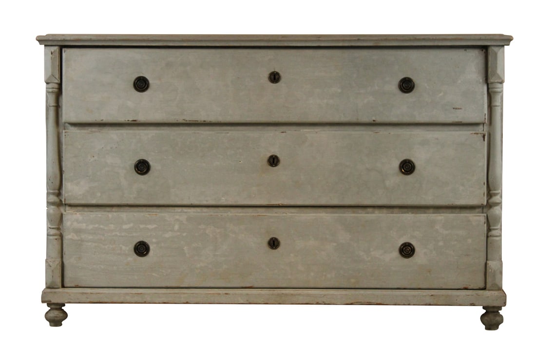 Neoclassical Style Painted Chest of Drawers (1 of 12)