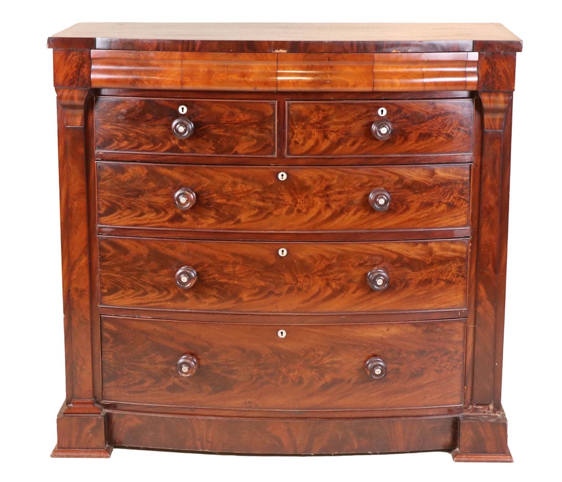 Scottish Figured Mahogany Chest of Drawers (1 of 15)